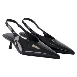 Anine Bing Hilda Slingback Pump in Black Patent Leather size 39 in Box $450 MSRP
